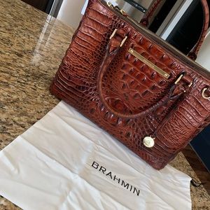 Beautiful Pecan Melbourne Brahmin Handbag!